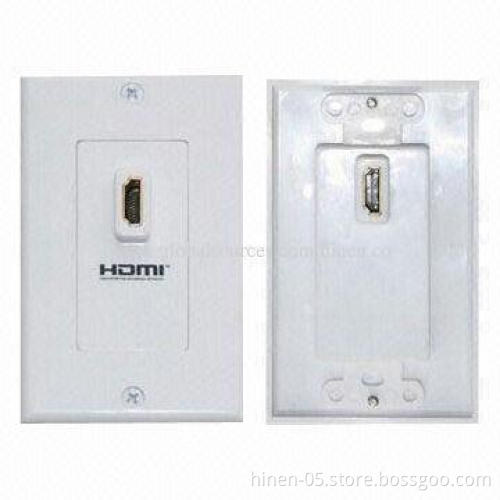 HDMI® Wall Plate (1 Port)/Extenders, High-definition Multimedia Interface, Support Resolution
